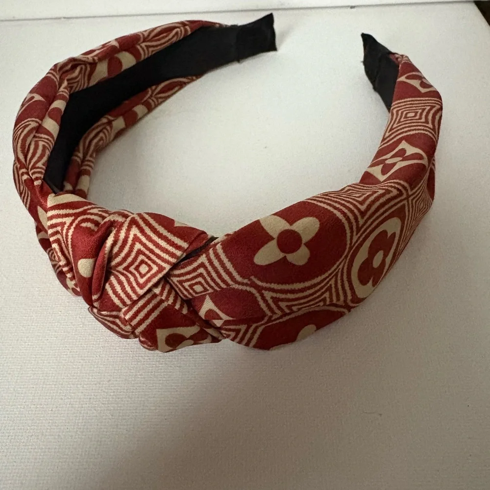 Fashion Red and Cream Headband